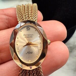 Vintage Armitron Women's Gold Mesh Watch